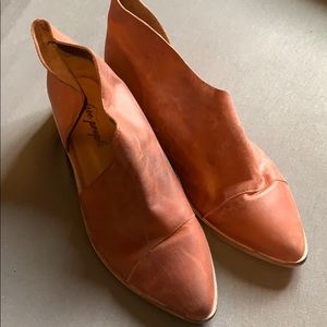 Free People Royale Bootie Flats Leather